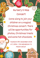 Nursery X-Mas Concert Nursery X-Mas Concert