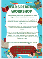 Year 6 Reading Workshop