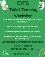 Toilet Training Parental Workshop