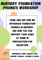 Nursery Foundations for Phonics Parental Workshop