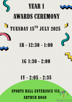 Year 1 Awards Ceremony
