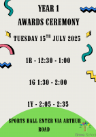 Year 1 Awards Ceremony