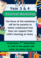 Year 3 & 4 Parental Workshop
