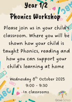 Year 1 & 2 Phonics Workshop