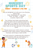 Nursery (Mon - Wed & FT) Sports Day