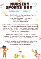 Nursery (Wed - Fri) Sports Day